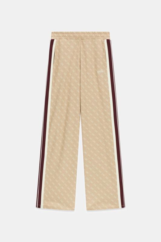 V6GB04K2955 4G JACQUARD STRAIGHT Beige Bordeaux