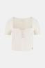 Guess T-shirt W6RP08KCBO2 SS SQUARE NK EVELINA Beige - Foto 1