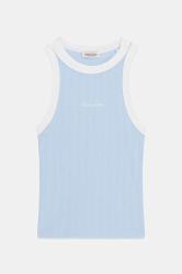 Guess Canotte W6GPZ8KF641 RINGER TANK TOP Azzurro