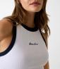 Guess Canotte W6GPZ8KF641 RINGER TANK TOP Bianco - Foto 2