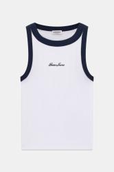 Guess Canotte W6GPZ8KF641 RINGER TANK TOP Bianco