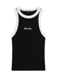 Guess Canotte W6GPZ8KF641 RINGER TANK TOP Nero 