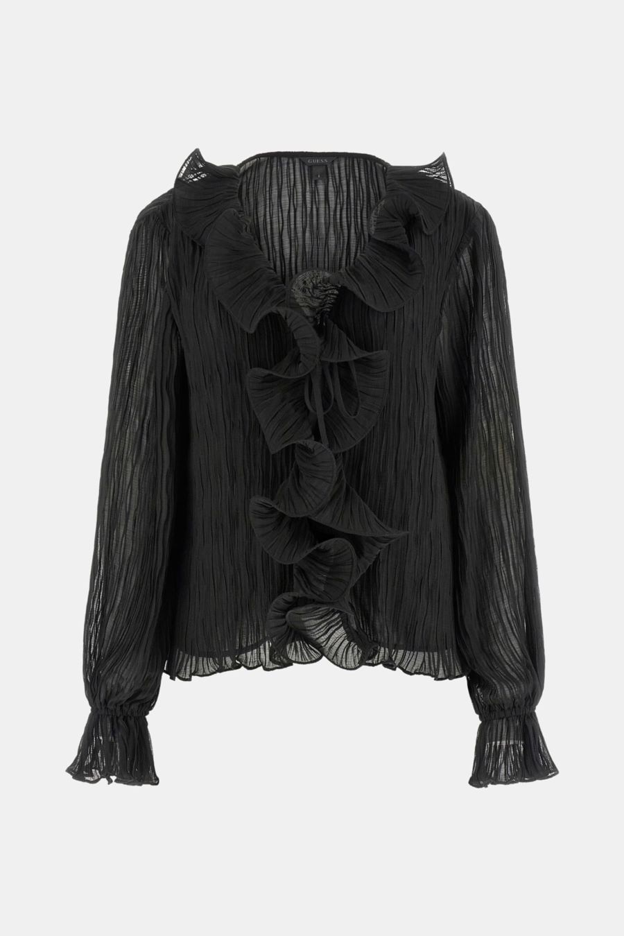 Guess Maglia W6RH31EI342 LS FAYE YOP Nero 