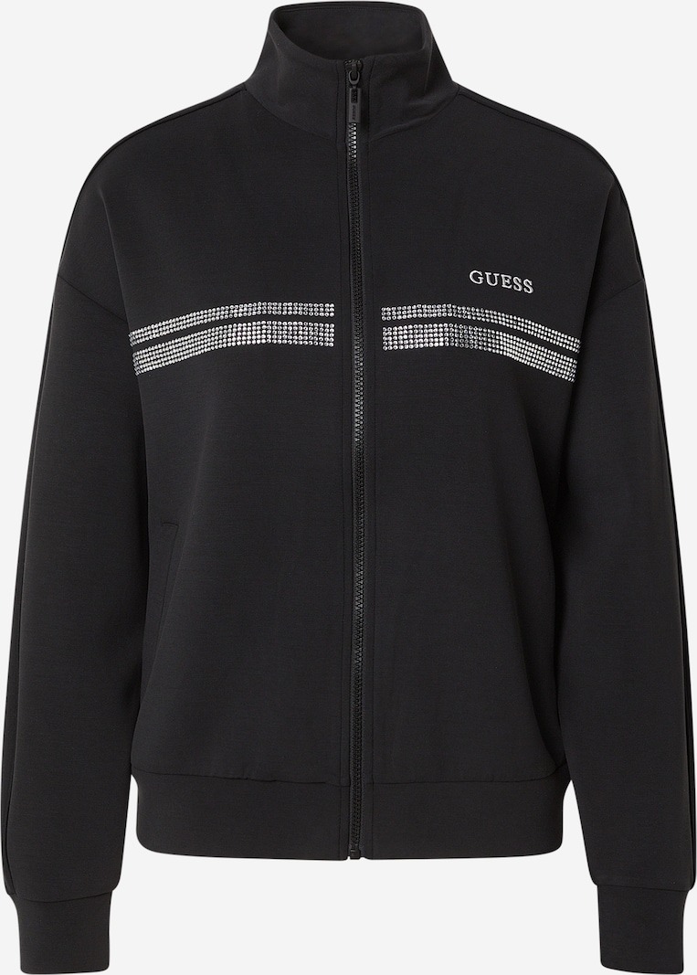 Guess Felpe V6RQ01KCAY2 BERTHE HIGH NECK Nero 