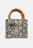 Just Cavalli Borse a mano 80RA4BD2  METAL LETTERING BAMBOO Bianco/nero - Foto 1
