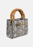 Just Cavalli Borse a mano 80RA4BD2  METAL LETTERING BAMBOO Bianco/nero - Foto 2
