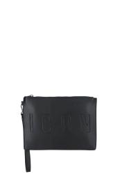 Icon Pochette ICBU04A07 FINN POCHETTE PIATTA LOGO Nero 