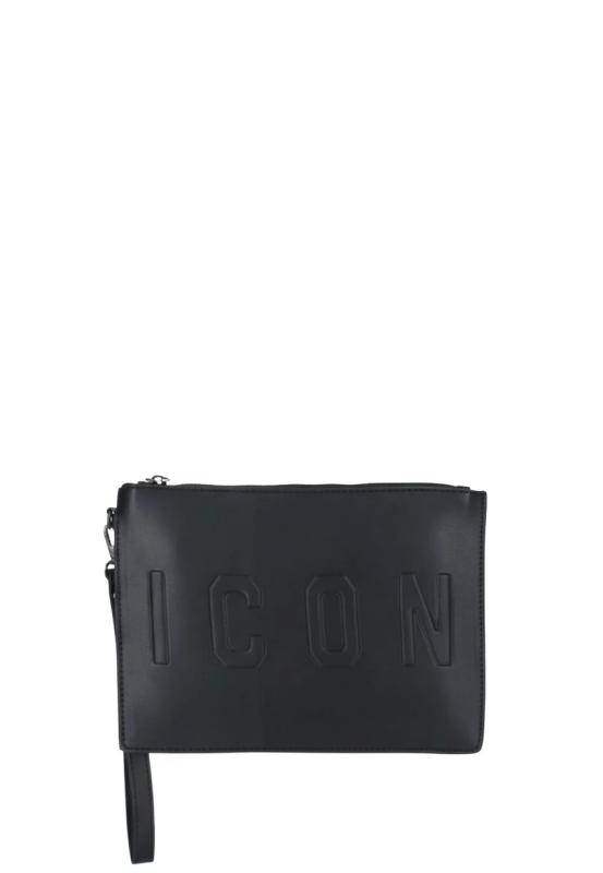 ICBU04A07 FINN POCHETTE PIATTA LOGO Nero 