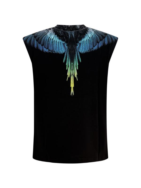 T-SHIRT JERSEY SLEEVELESS MAN Nero