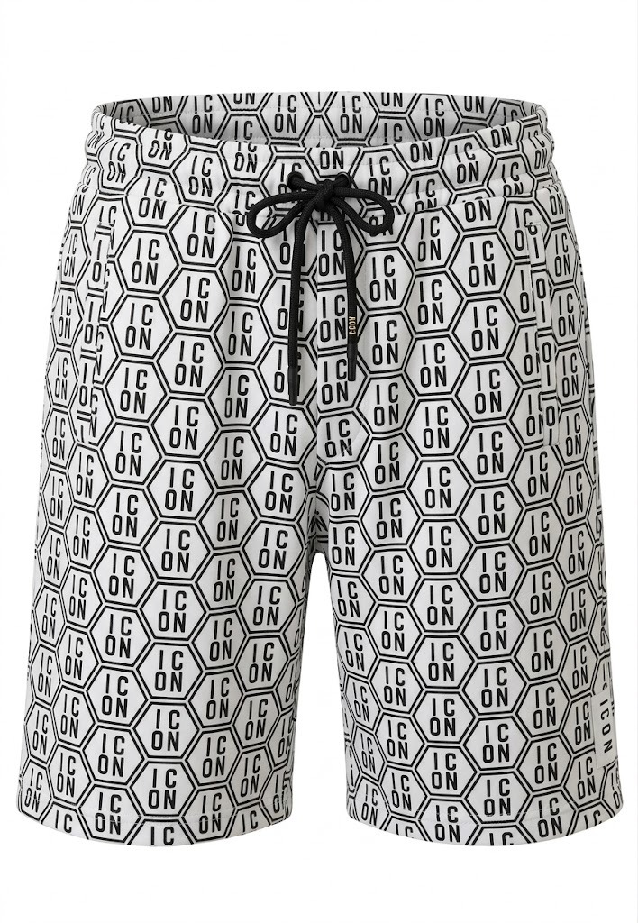 Icon Bermuda IUB027 HIVE CODE ALL OVER Bianco