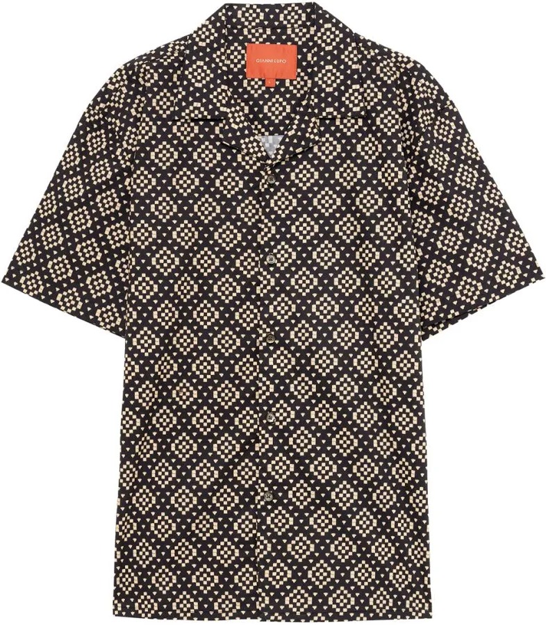 Gianni Lupo Camicia GL1018TB CAMICIA MARE Nero 