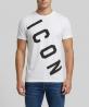 Icon T-shirt IUT006 LOGO TRASVERSALE Bianco  - Foto 1