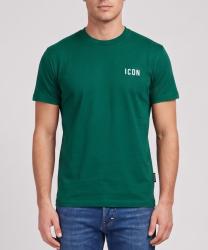 Icon T-shirt IUPRET001 RICAMO BASIC Verde