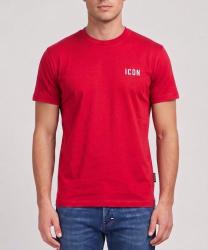 Icon T-shirt IUPRET001 RICAMO BASIC Rosso