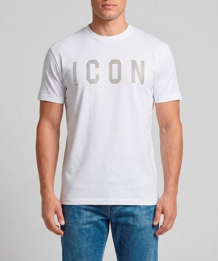 Icon T-shirt IUT025 LOGO BORCHIATO Bianco