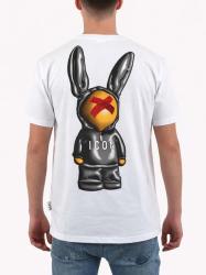 IUT027 TSHIRT STAMPA PUPAZZO Bianco