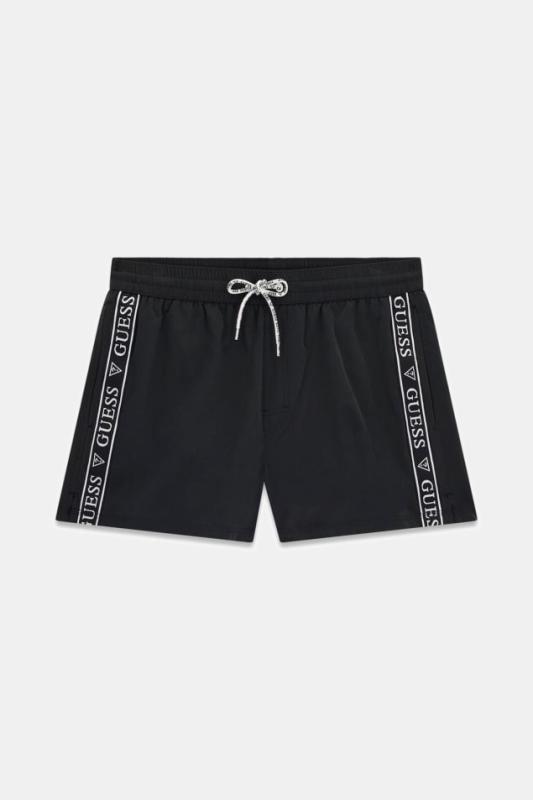 SWIMTRUNK LOGO TAPE MEDIUM Nero