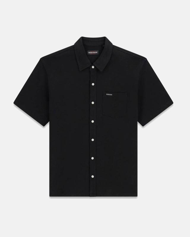 M6GP02KE731 GJ REG FIT SLUB PIQUE Nero