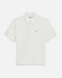 Guess Camicia M6GP02KE731 GJ REG FIT SLUB PIQUE Bianco