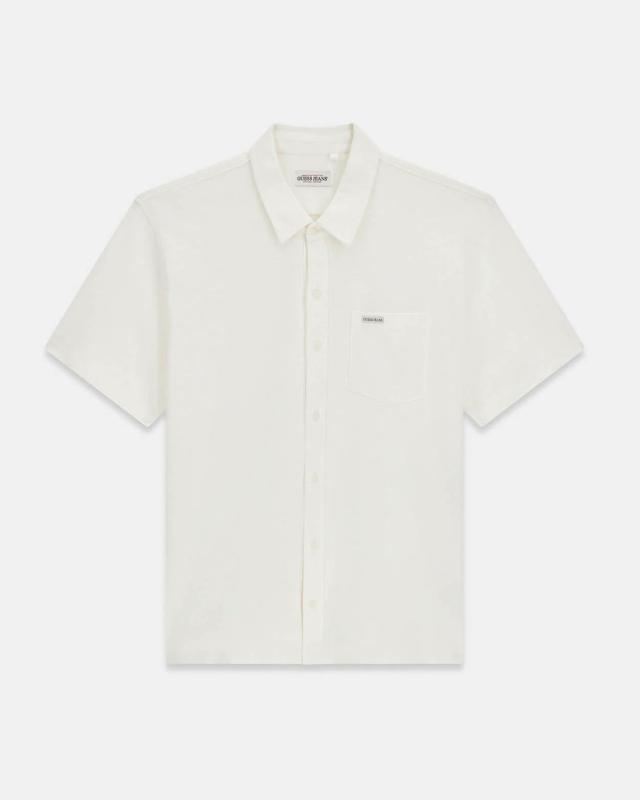 M6GP02KE731 GJ REG FIT SLUB PIQUE Bianco