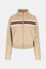 Guess Felpe V6GQ06K2957 4G JACQUARD FULL ZIP Beige Bordeaux - Foto 1