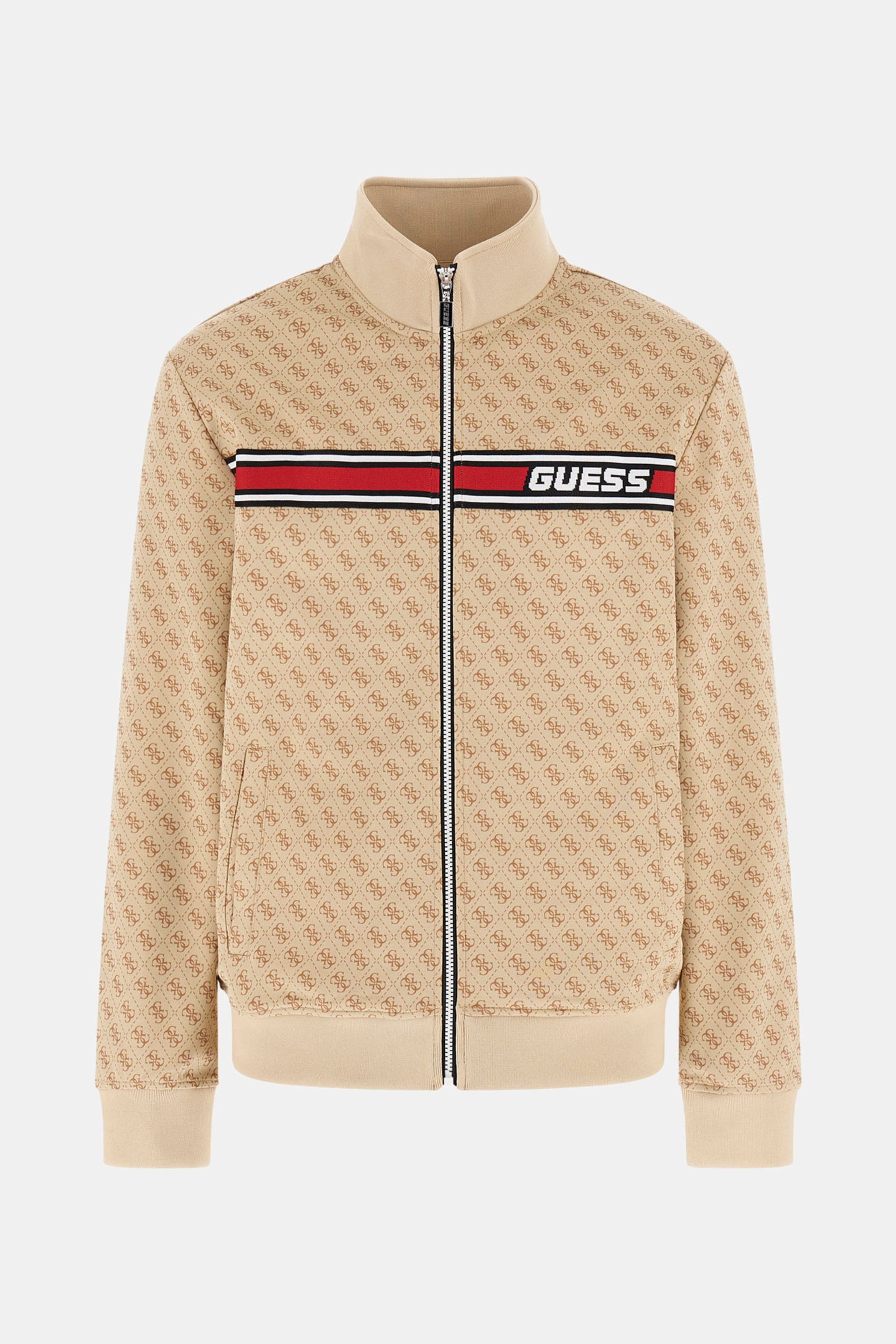 Guess Felpe Z2BQ06K7122 KORBIN FULL ZIP TRACKSUIT Beige