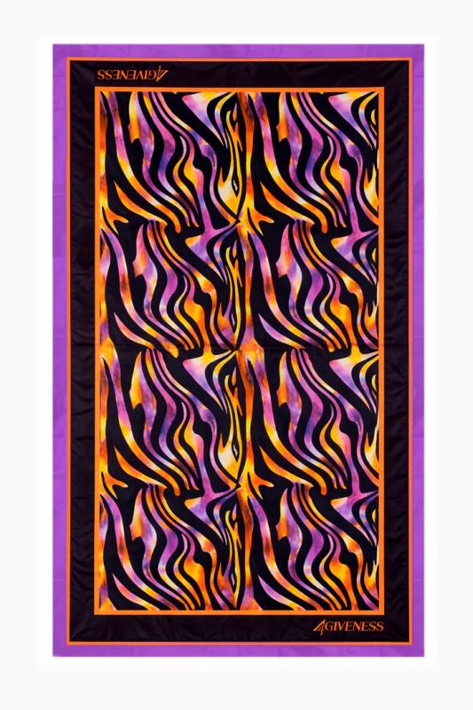 126WACTE5788 TELO MARE HYPNOTIC ZEBRA Multicolore