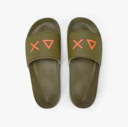 Sun 68 Scarpe mare X36110 SLIPPERS LOGO Verde militare