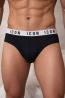 Icon Intimo IUM04 SLIP3-PACK  EL.JER. BIEL  Nero  - Foto 1