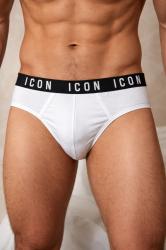 Icon Intimo IUM04 SLIP3-PACK  EL.JER. BIEL  Bianco 
