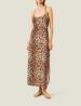 4giveness Vestiti 126WCUAL5907 ABITO LUNGO LEO Beige - Foto 1