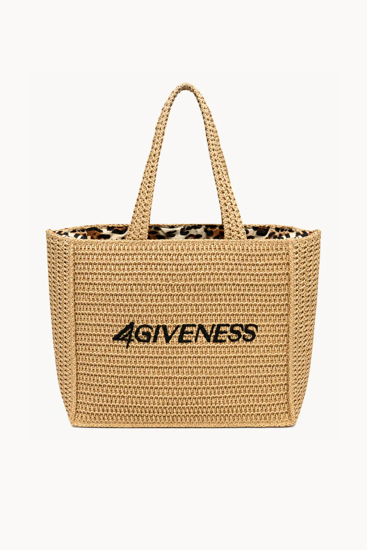 4giveness Shopper 126WACBO6207 BAG BIG CARTAPAGLIA AFRICAN Beige