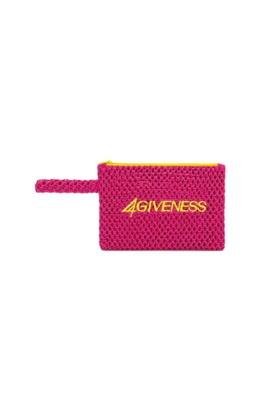126WACPO6173 POCHETTE CARTAPAGLIA  fucsia