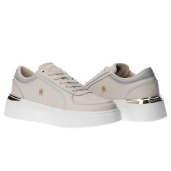 SHINY LEATHER PLATFORM Beige