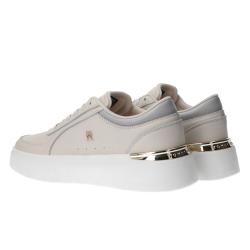 SHINY LEATHER PLATFORM Beige
