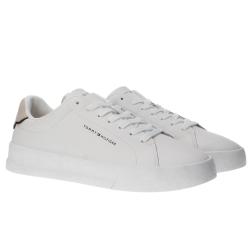 Tommy Hilfiger Sneakers TH COURT LTH DETAIL ESS Bianco
