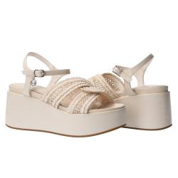 GU358 CINTURINO PLATFORM  Beige