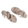 Gold&gold Sandali GU358 CINTURINO PLATFORM  Beige - Foto 4
