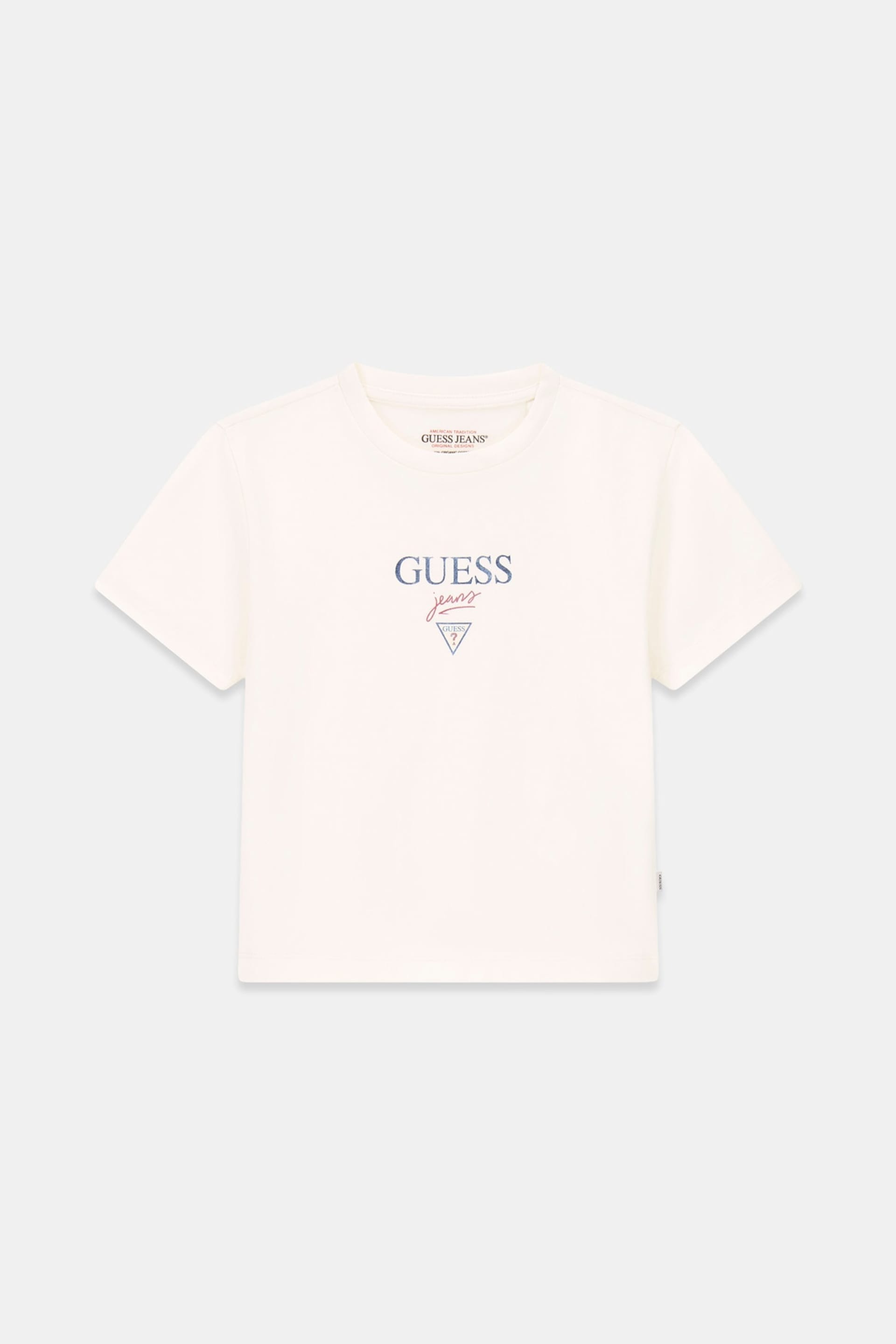 Guess T-shirt W6RI15J1314 GJ SS CN BABY BAKER TEE Bianco