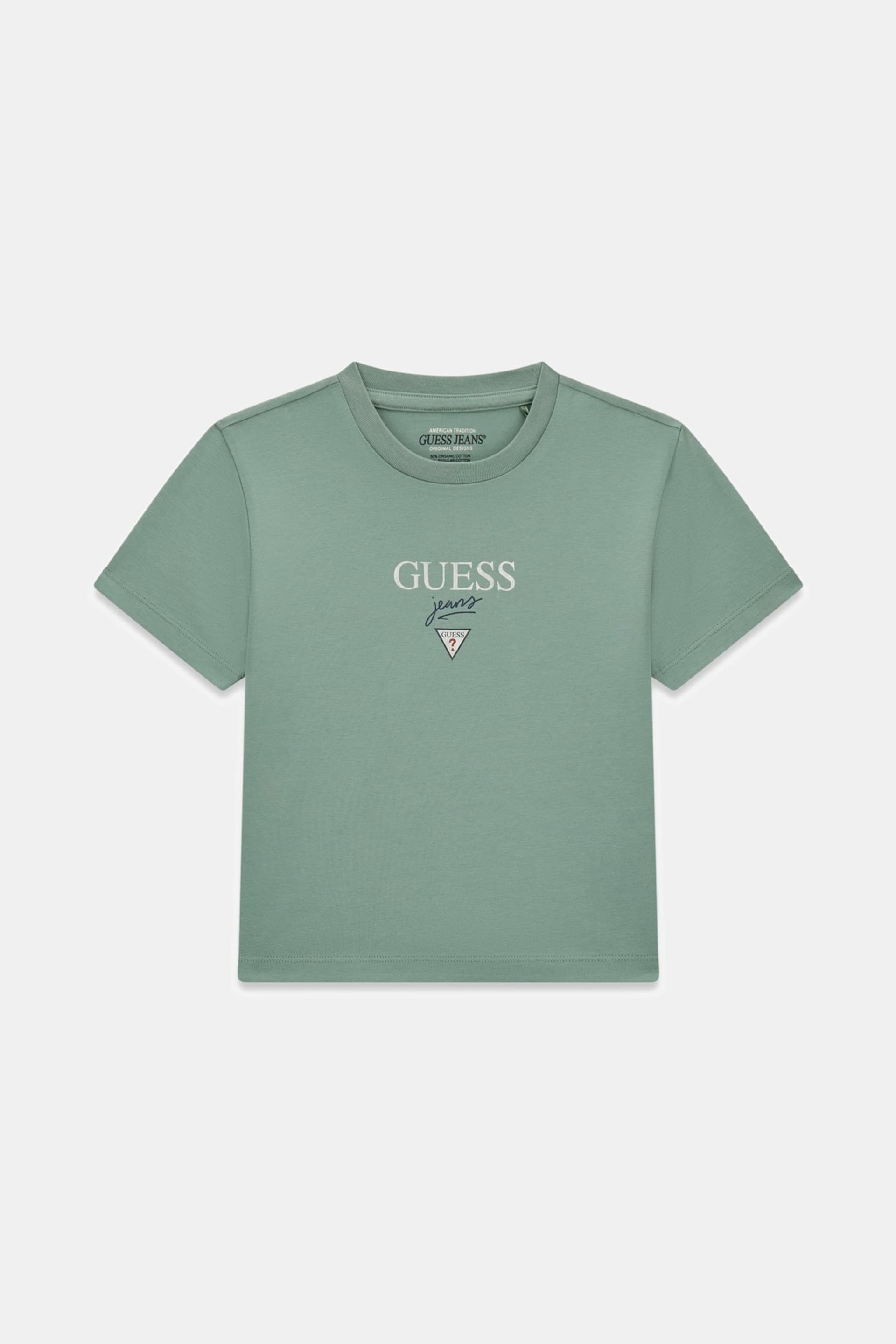 Guess T-shirt W6RI15J1314 GJ SS CN BABY BAKER TEE Verde