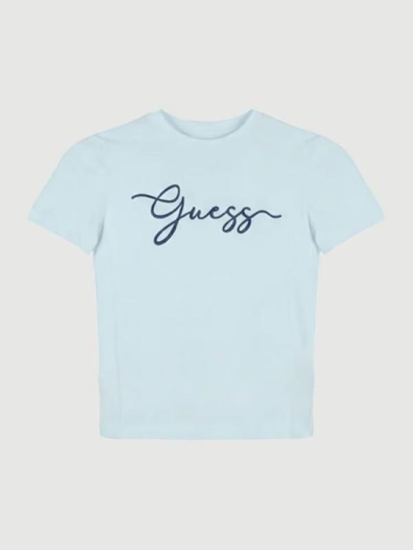 V6GI01K2962 CIRCLE SS CN T-SHIRT Azzurro