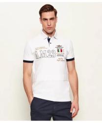 Aeronautica Militare Polo 261PO1916UP00191 SCUDETTO FRECCE TRI Bianco