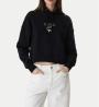 Guess Felpe W6RQ00K6814 GJ DROP SHOULDER BAKER CROPPED  Nero  - Foto 2