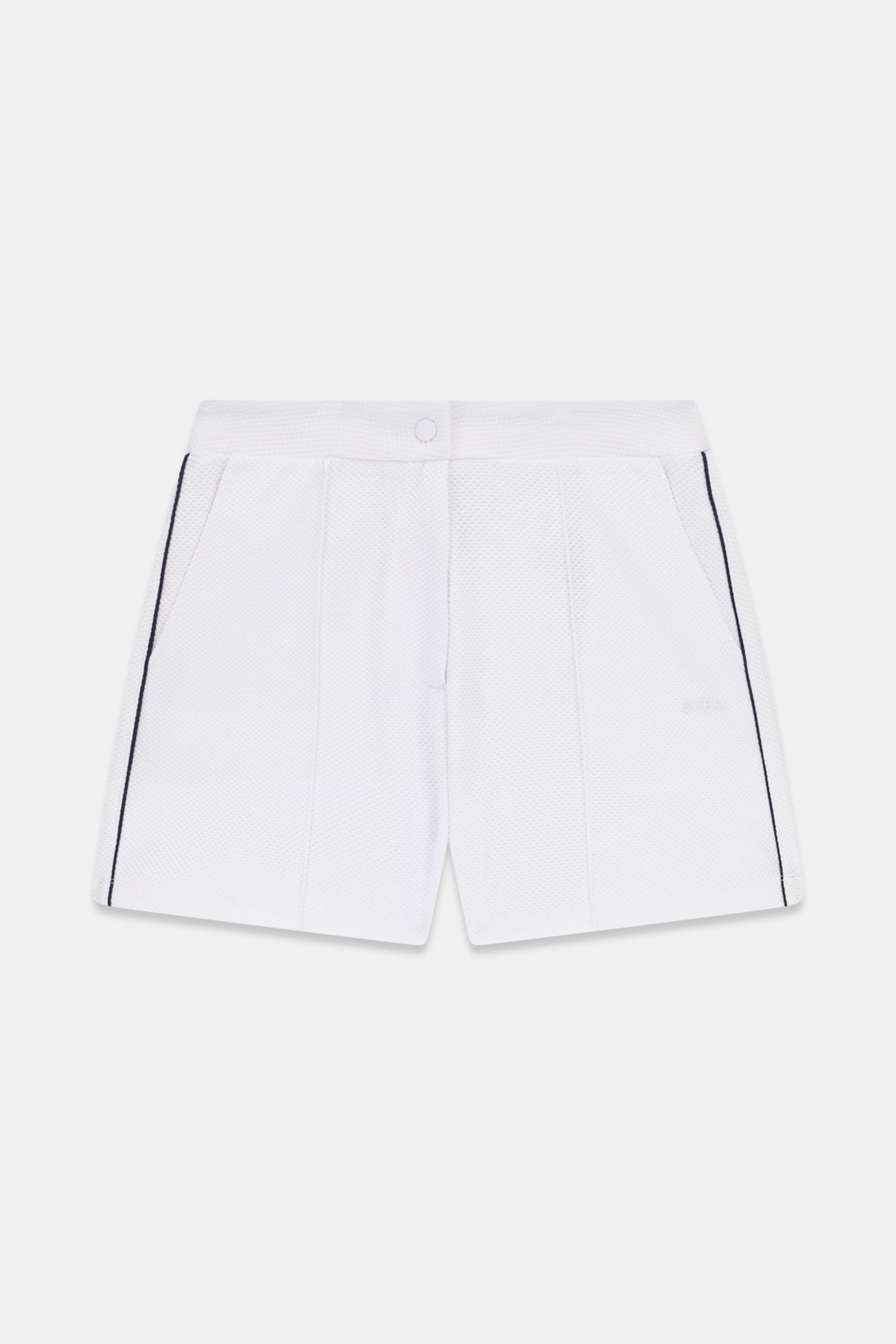 Guess Pantaloncini V6GD01K2927 SARAH PIQUE SHORT Bianco