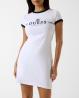 Guess Vestiti V6GK05K2988 MILA SS SHORT Bianco  - Foto 2