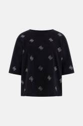 Guess T-shirt V6GI18K2985 SILVY 4G SS CN Nero 