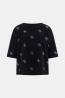 Guess T-shirt V6GI18K2985 SILVY 4G SS CN Nero  - Foto 1
