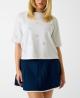 Guess T-shirt V6GI18K2985 SILVY 4G SS CN Bianco Panna - Foto 2