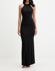 Guess Vestiti EVELINE NEW HALTER NECK LONG Nero 