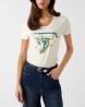 Guess T-shirt W6RI35J1314 SS CN CAMELIA TRIANGLE TEE Bianco - Foto 2